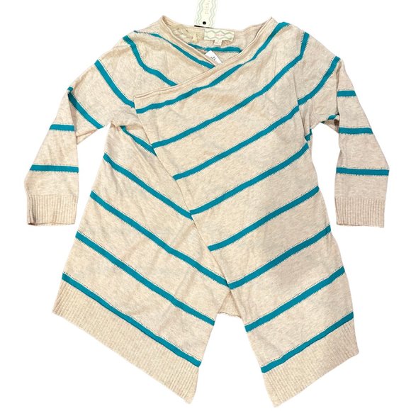 Pink Rose Style ps312901 Color heather oatmeal/jade Size small Wrap Sweater -NWT - Picture 1 of 3